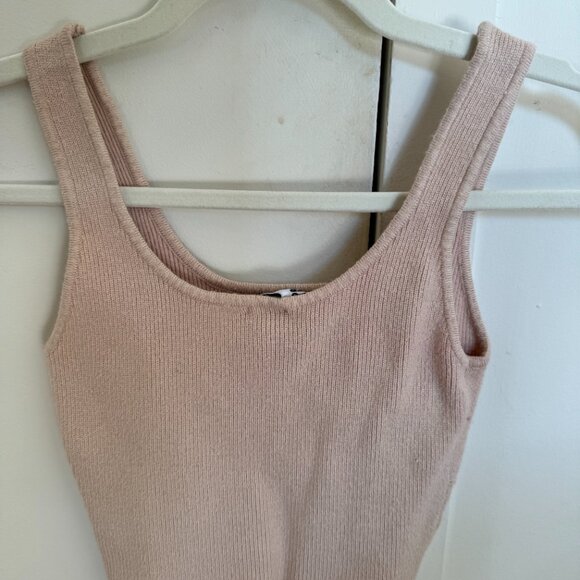 Cream Knit Tank Top - Picture 2 of 3